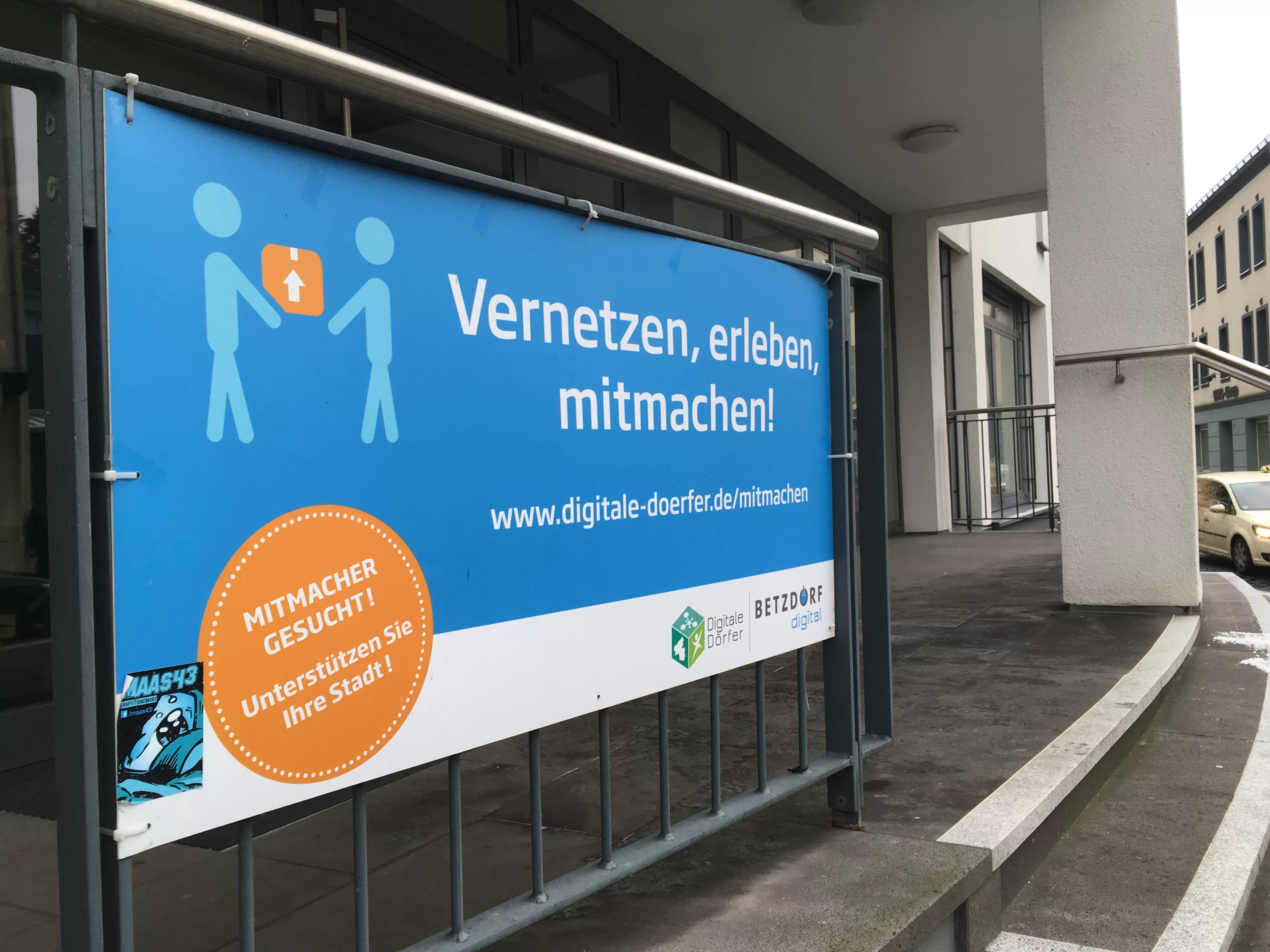 Eingangsbereich des Rathauses in Betzdorf.