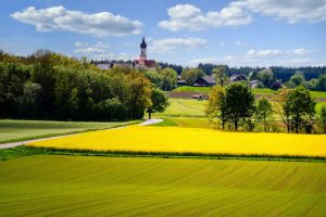 Ein l&auml;ndliches Dorf